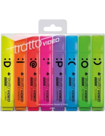 TRATTO VIDEO EVIDENZATORE EMOTIONS 8 PEZZI