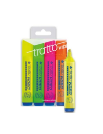 TRATTO VIDEO EVIDENZIATORE ASSORTITO 4 PEZZI