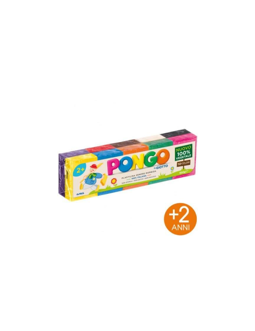 GIOTTO PONGO 500 GRAMS 10 ASSORTED COLORS