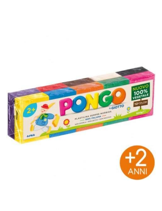 GIOTTO PONGO 500 GRAMS 10 ASSORTED COLORS
