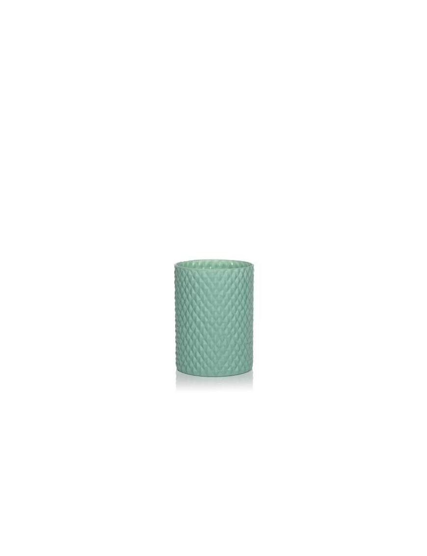 BASIC SETA VERDE VASO CILINDRO d15 h20