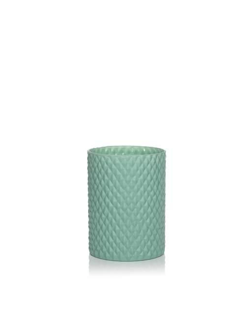 BASIC SETA VERDE VASO CILINDRO d15 h20
