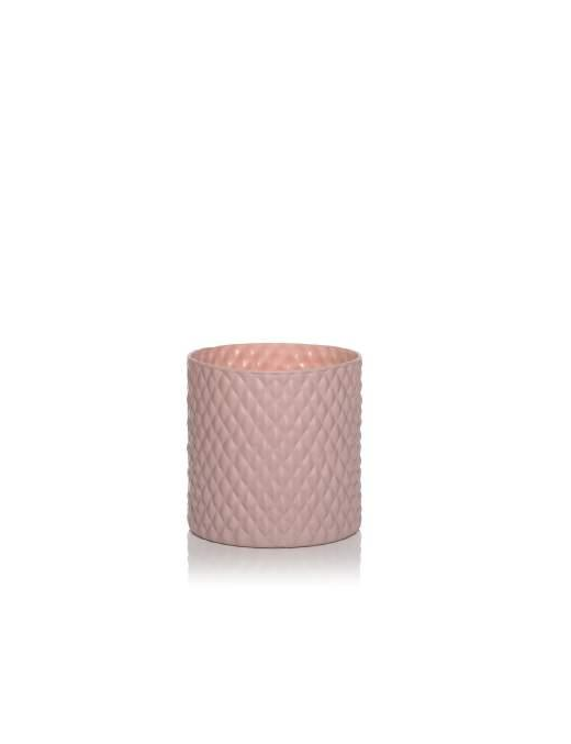 BASIC SETA ROSA VASO CILINDRO d10 h10