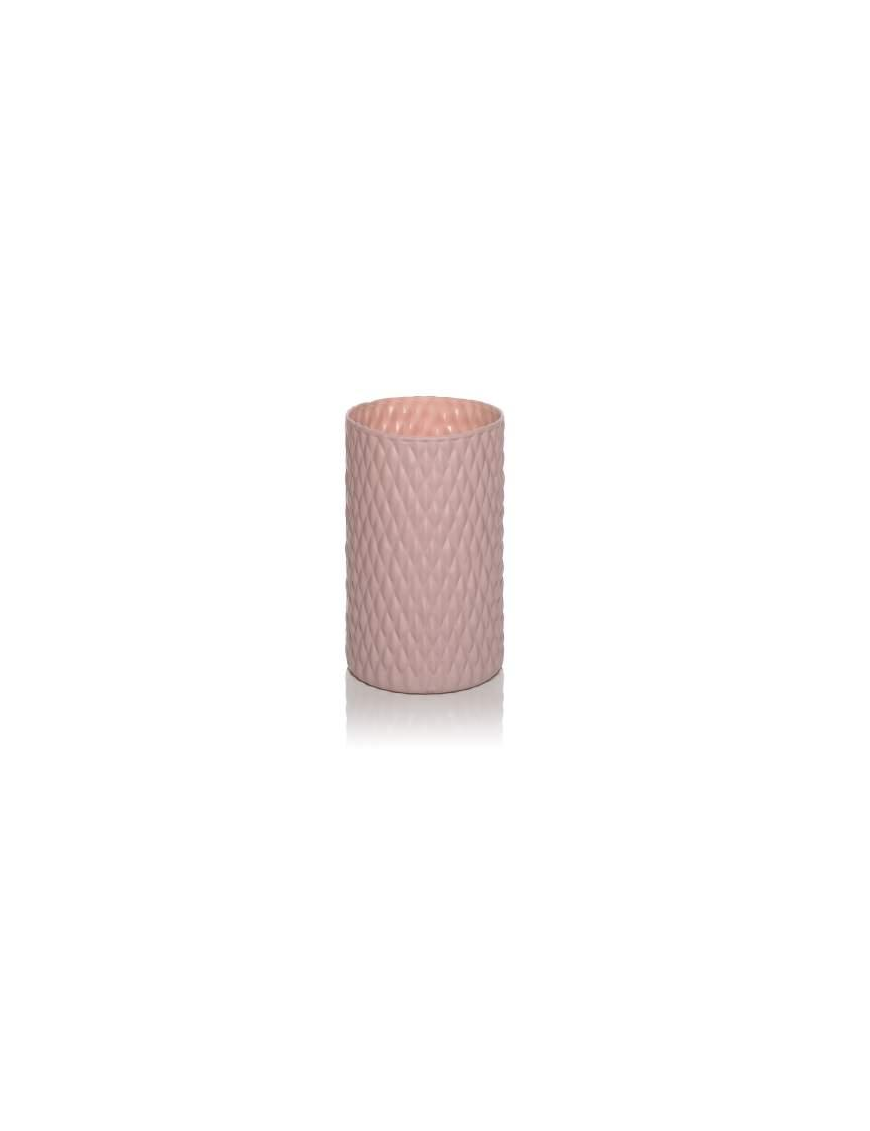 BASIC SETA ROSA VASO CILINDRO d10 h25