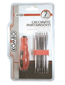 SCREWDRIVER BIT HOLDER 7 PIECES