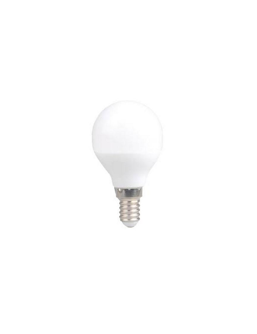 LED LAMPADA SFERA E14 6W CALDA