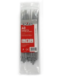 FASCETTE GRIGIE 3,6x180 MILLIMETRI 40 PEZZI