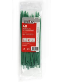 FASCETTE VERDE 3,6x180 MILLIMETRI 40 PEZZI
