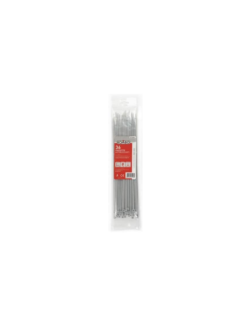 FASCETTE GRIGIE 3,6x280 MILLIMETRI 36 PEZZI