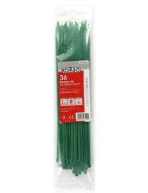FASCETTE VERDE 3,6x280 MILLIMETRI 36 PEZZI