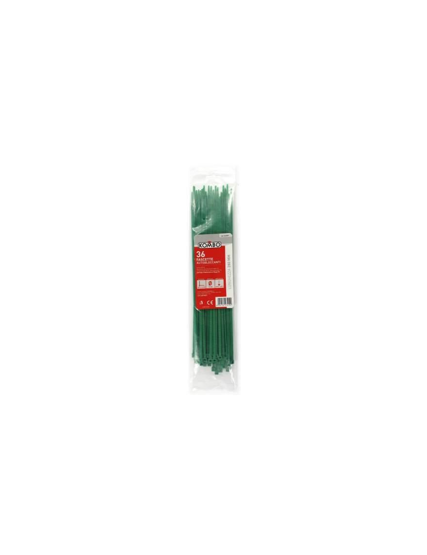 FASCETTE VERDE 3,6x280 MILLIMETRI 36 PEZZI