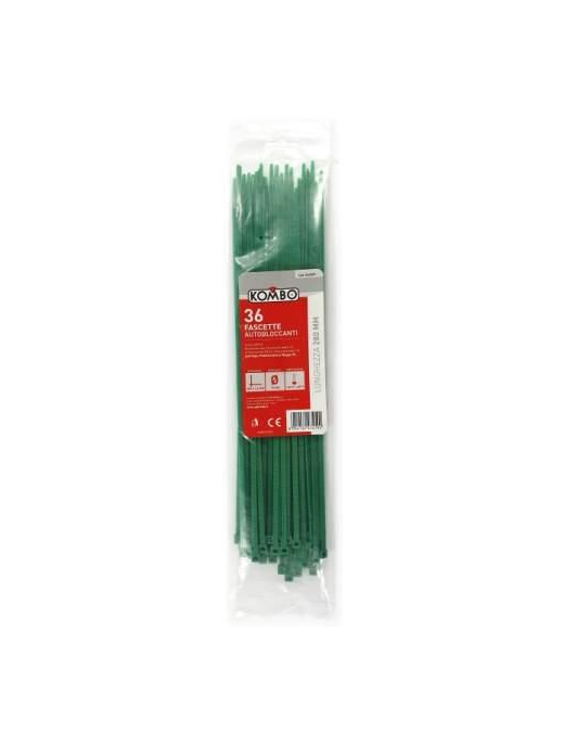 FASCETTE VERDE 3,6x280 MILLIMETRI 36 PEZZI