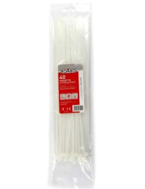 FASCETTE BIANCHE 4,8x350 MILLIMETRI 40 PEZZI