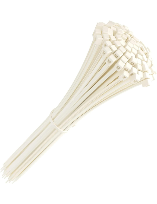 WHITE TIES 4.8x350 MM 40 PIECES