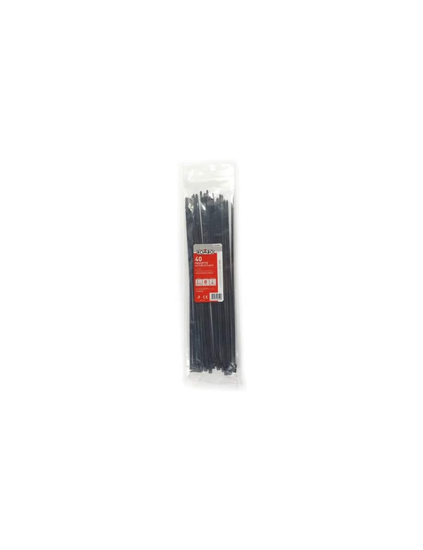BLACK CLAMPS 4.8x350 MM 40 PIECES