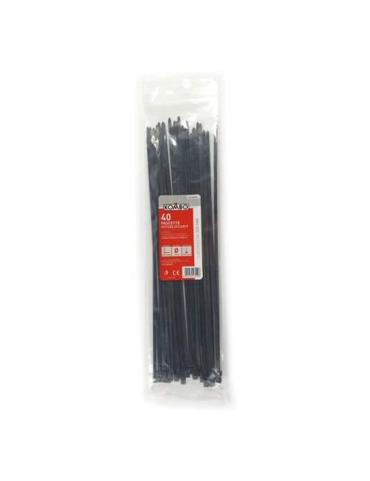 BLACK CLAMPS 4.8x350 MM 40 PIECES
