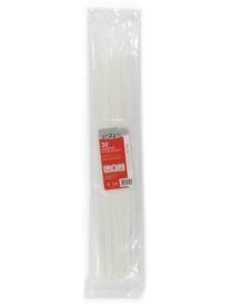 FASCETTE BIANCHE 4,8x450 MILLIMETRI 30 PEZZI