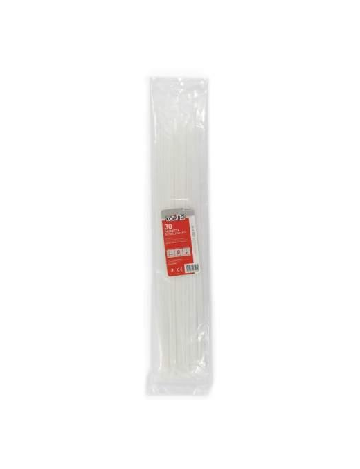 FASCETTE BIANCHE 4,8x450 MILLIMETRI 30 PEZZI