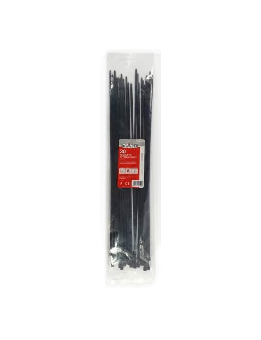 FASCETTE NERE 4,8x450 MILLIMETRI 30 PEZZI