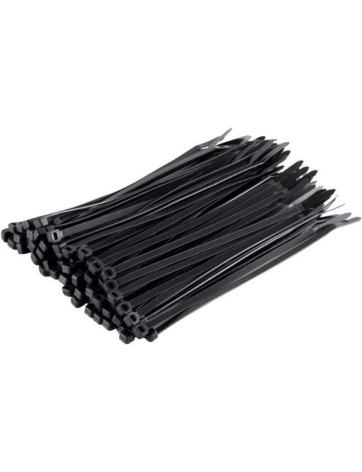 BLACK CLAMPS 4.8x450 MM 30 PIECES