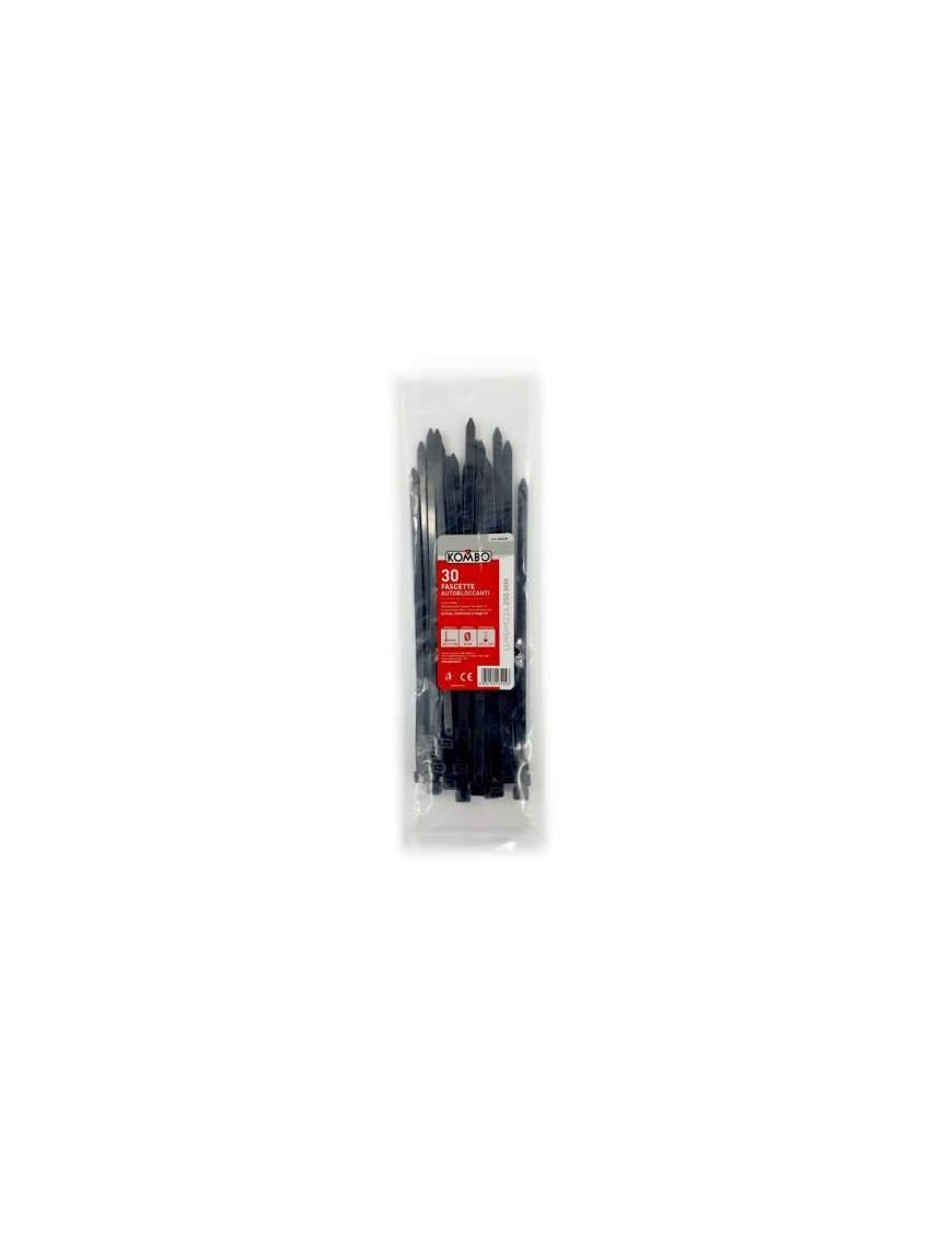 BLACK CLAMPS 7.6x250 MM 30 PIECES