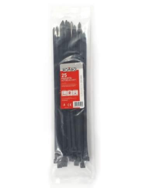 FASCETTE NERE 7,6x350 MILLIMETRI 25 PEZZI