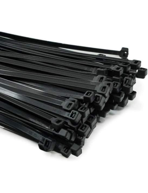 BLACK CLAMPS 7.6x350 MM 25 PIECES