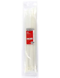 WHITE TIES 7.6x450 MM 20 PIECES