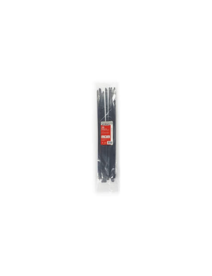 FASCETTE NERE 7,6x450 MILLIMETRI 20 PEZZI