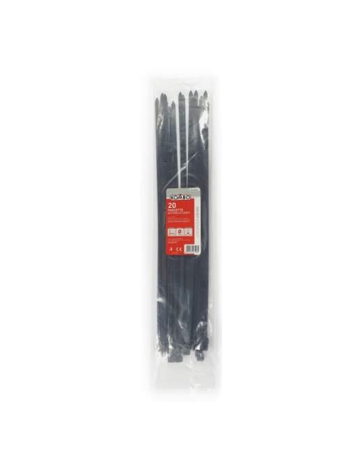 BLACK CLAMPS 7.6x450 MM 20 PIECES