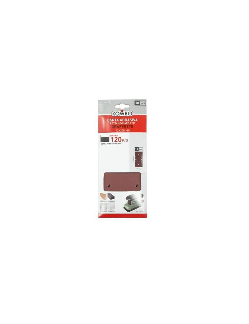 RICAMBI CARTA ABRASIVA 10 PEZZI