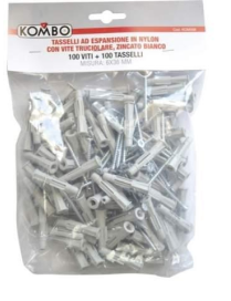 SCREWS+PLUGS 100 PIECES 6x36