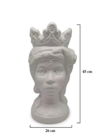 MORO AFRO WOMAN WHITE 45 CENTIMETERS