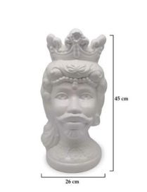 MORO AFRO UOMO BIANCO 45 CENTIMETRI