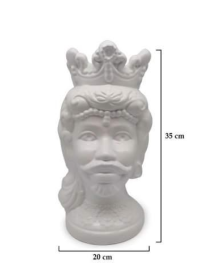 MORO AFRO UOMO BIANCO 35 CENTIMETRI