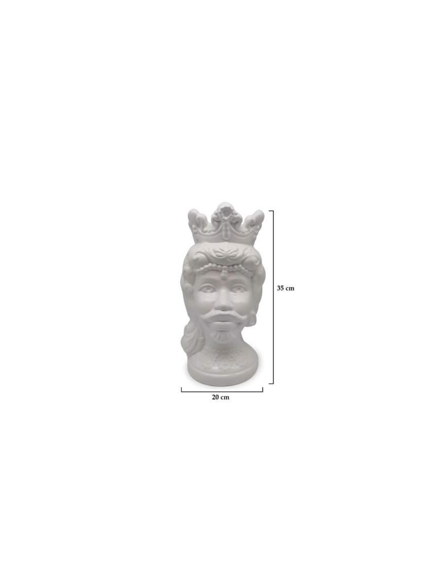 MORO AFRO UOMO BIANCO 35 CENTIMETRI