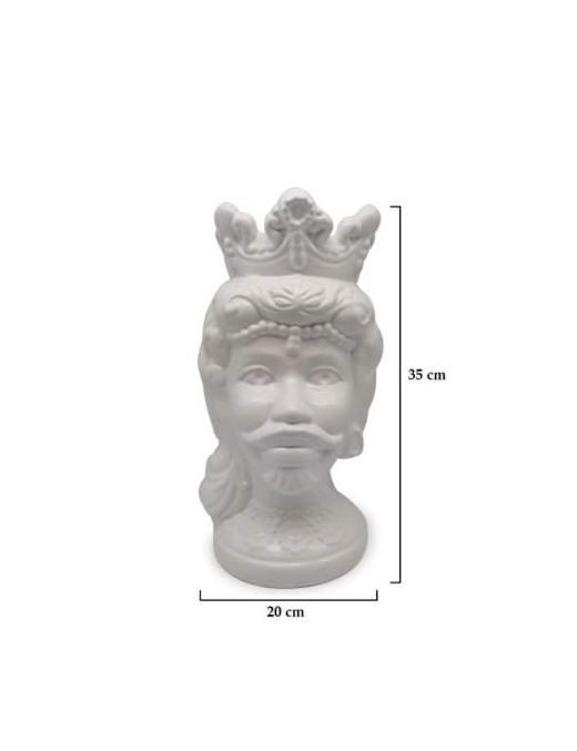 MORO AFRO UOMO BIANCO 35 CENTIMETRI