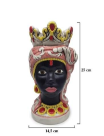 MORO AFRO DONNA NERO 25 CENTIMETRI