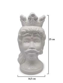 MORO AFRO UOMO BIANCO 25 CENTIMETRI