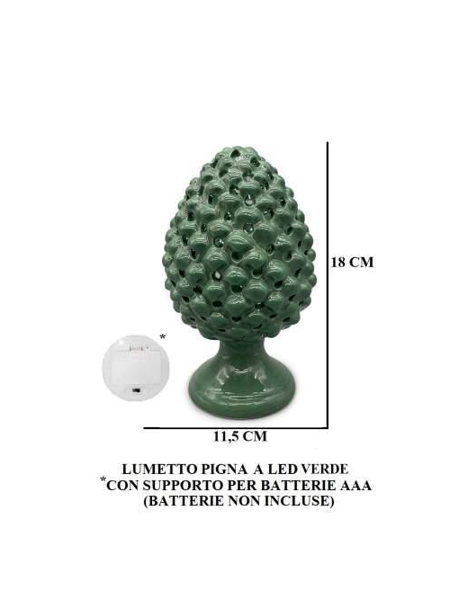 PIGNA VERDE LAMPADA 18 CENTIMETRI