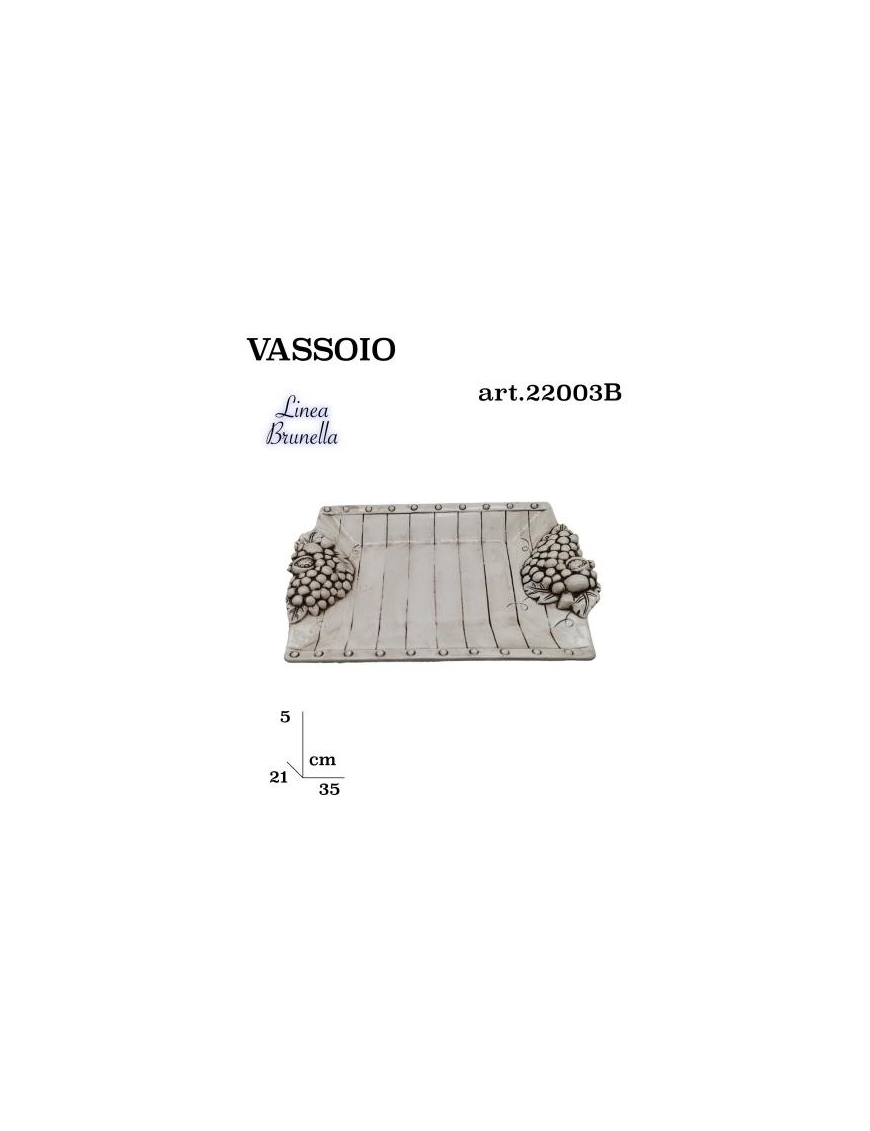 L.BRUNELLA VASSOIO 35x21cm 22003B