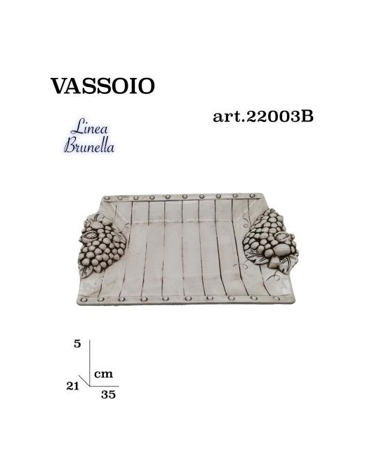 L.BRUNELLA VASSOIO 35x21cm 22003B