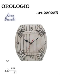 L.BRUNELLA OROLOGIO 30cm 22022B