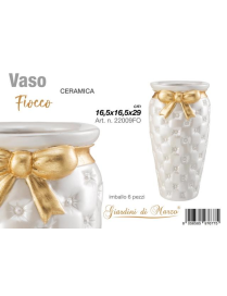GOLD BOW VASE 29 CM
