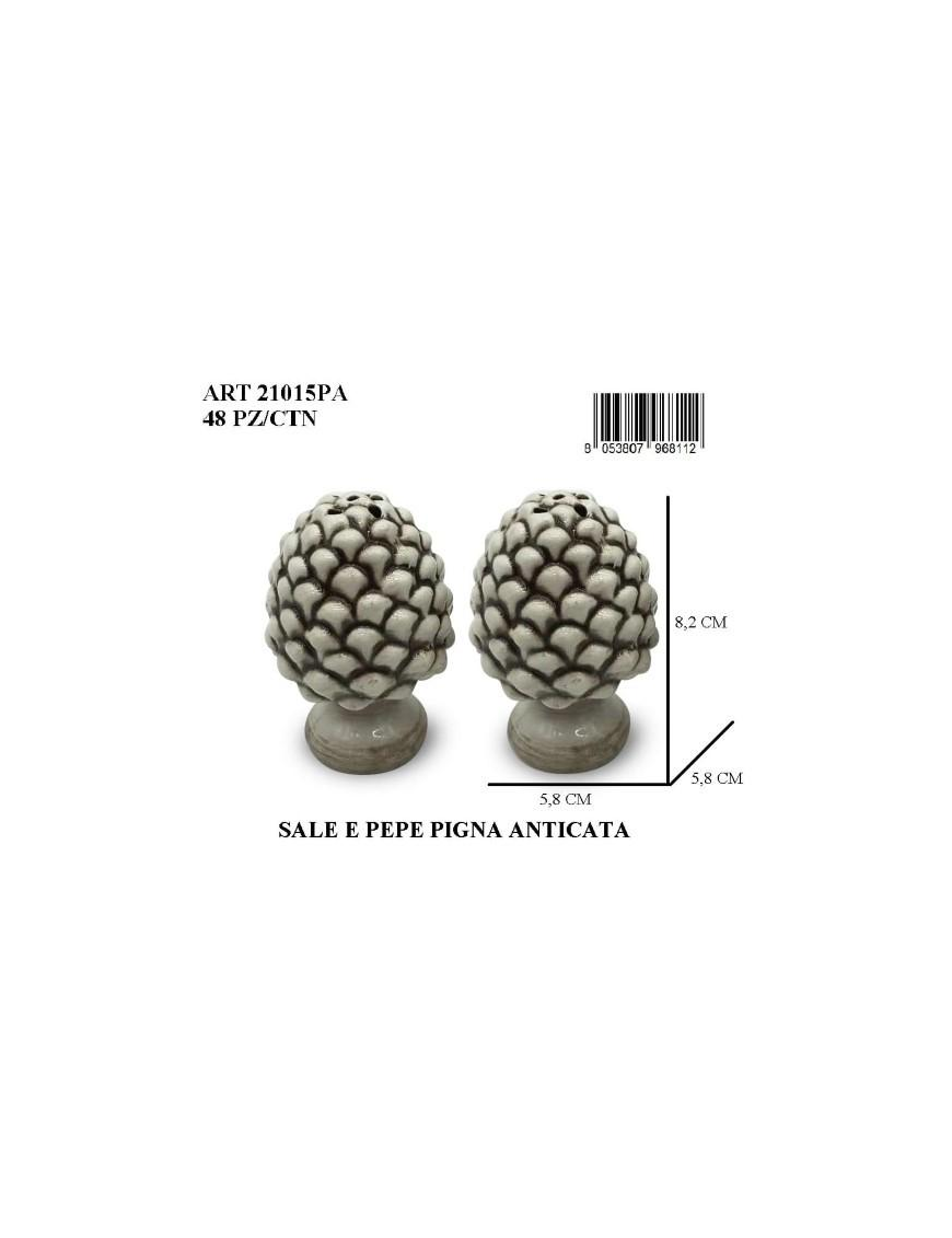 PIGNA ANTICATA SET SALE E PEPE 2 PEZZI