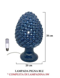 PIGNA BLU LAMPADA 38 CENTIMETRI