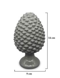 GRAY PINE CONE 14 CENTIMETERS