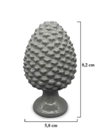 GRAY PINE CONE 8.2 CENTIMETERS