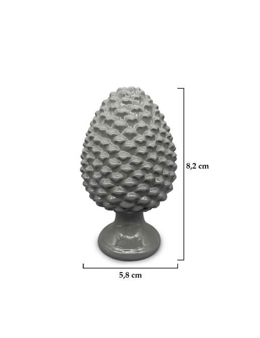 GRAY PINE CONE 8.2 CENTIMETERS