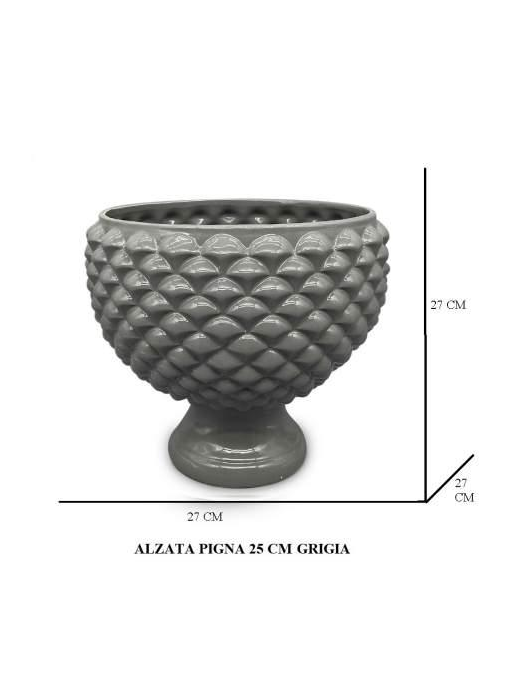 PIGNA GRIGIO ALZATA 27 CENTIMETRI